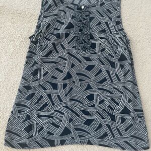 Banana Republic Black and White Patterned Top